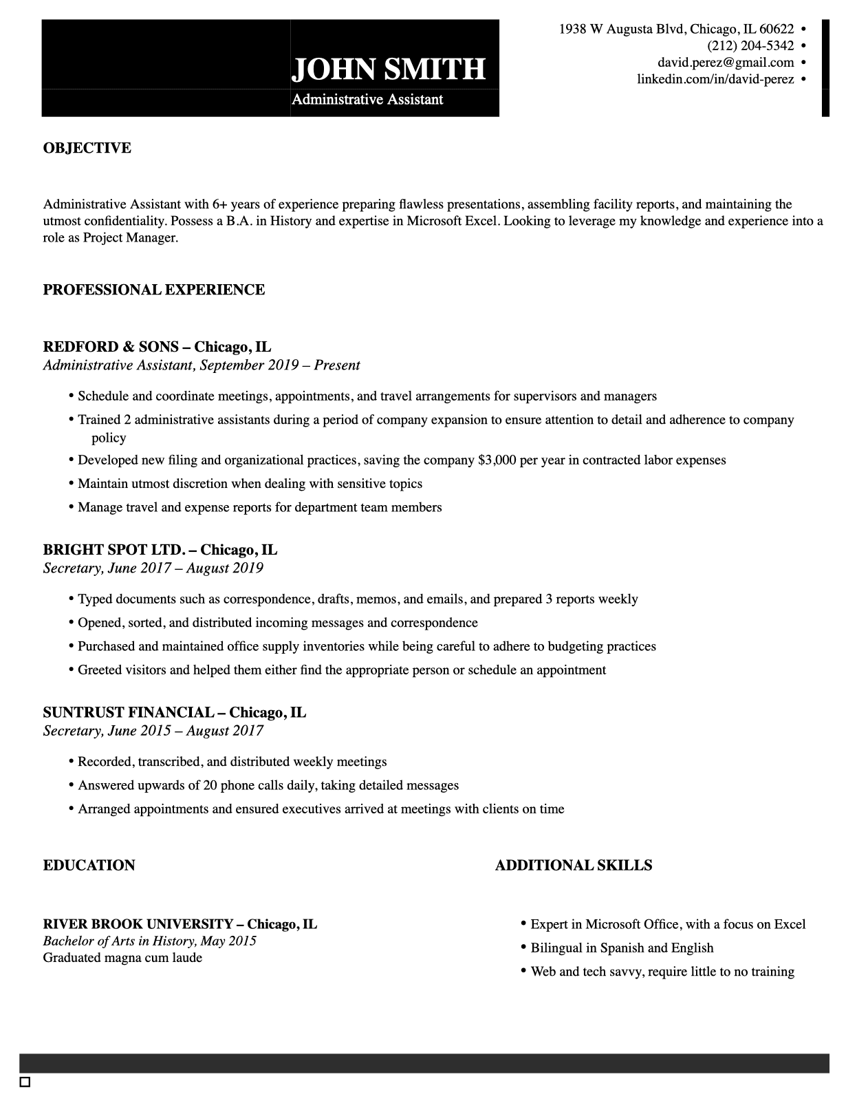 Corporate Resume Templates preview